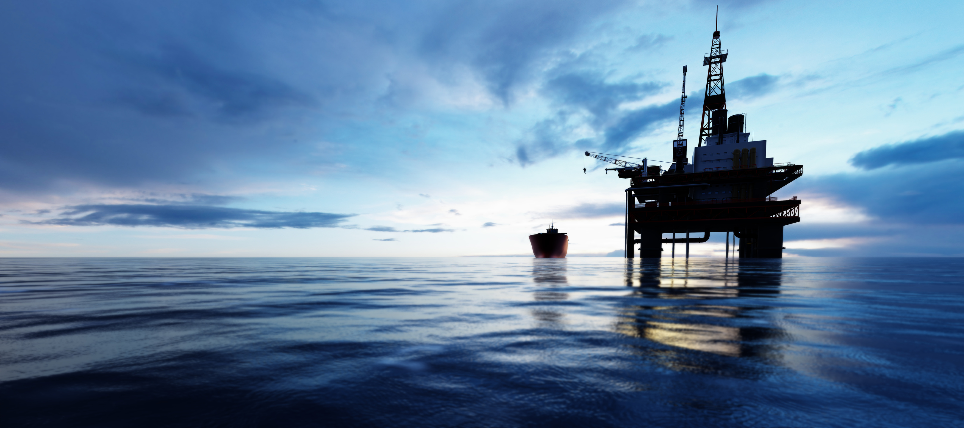 Oil Platform in the Ocean